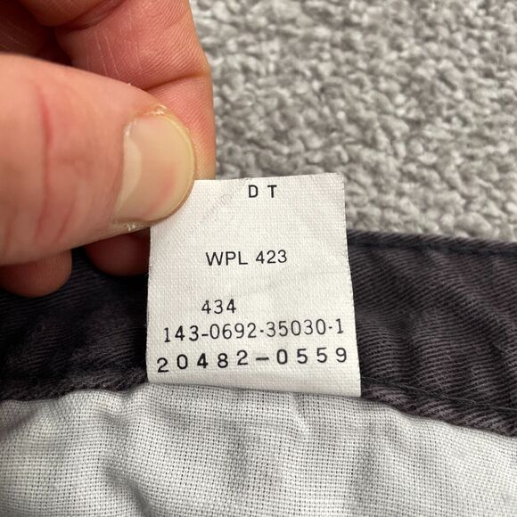 Dockers Vintage Khaki Pants Mens 36x30 Black Pleated Front Straight Cotton Work - Picture 5 of 15